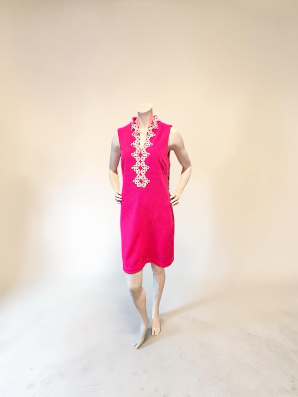 Vince Camuto Hot Pink Textured Shift Dress